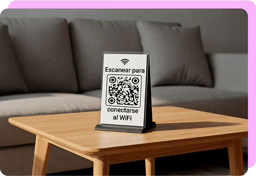 código QR de wifi para uso doméstico
